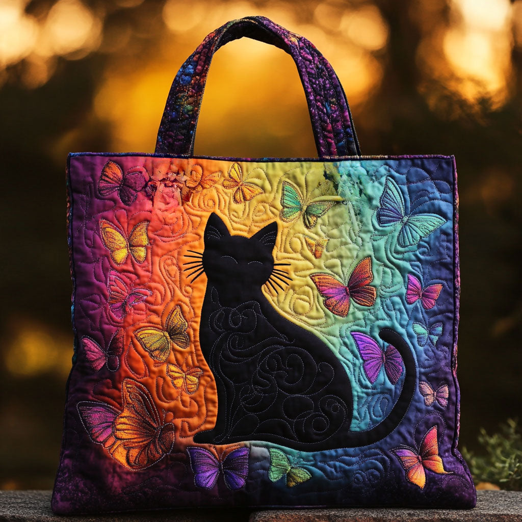 Kattensilhouet — gewatteerde shopper