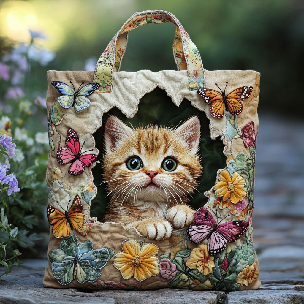 Vlinderkat — gewatteerde shopper