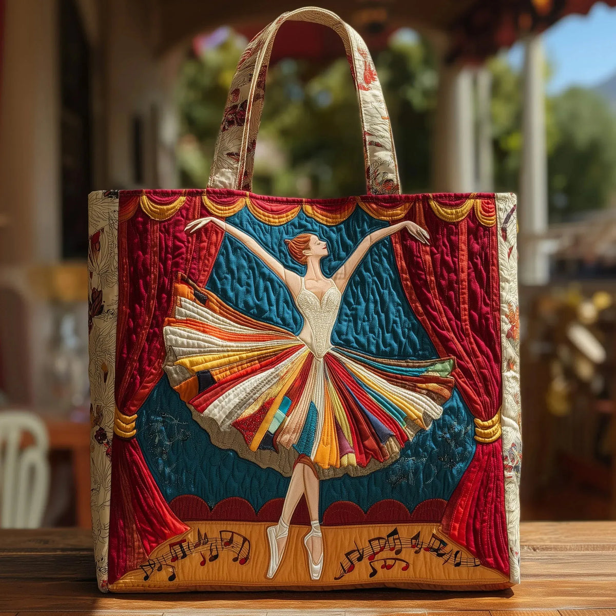 Elegante zwaan — ambachtelijke gewatteerde tas