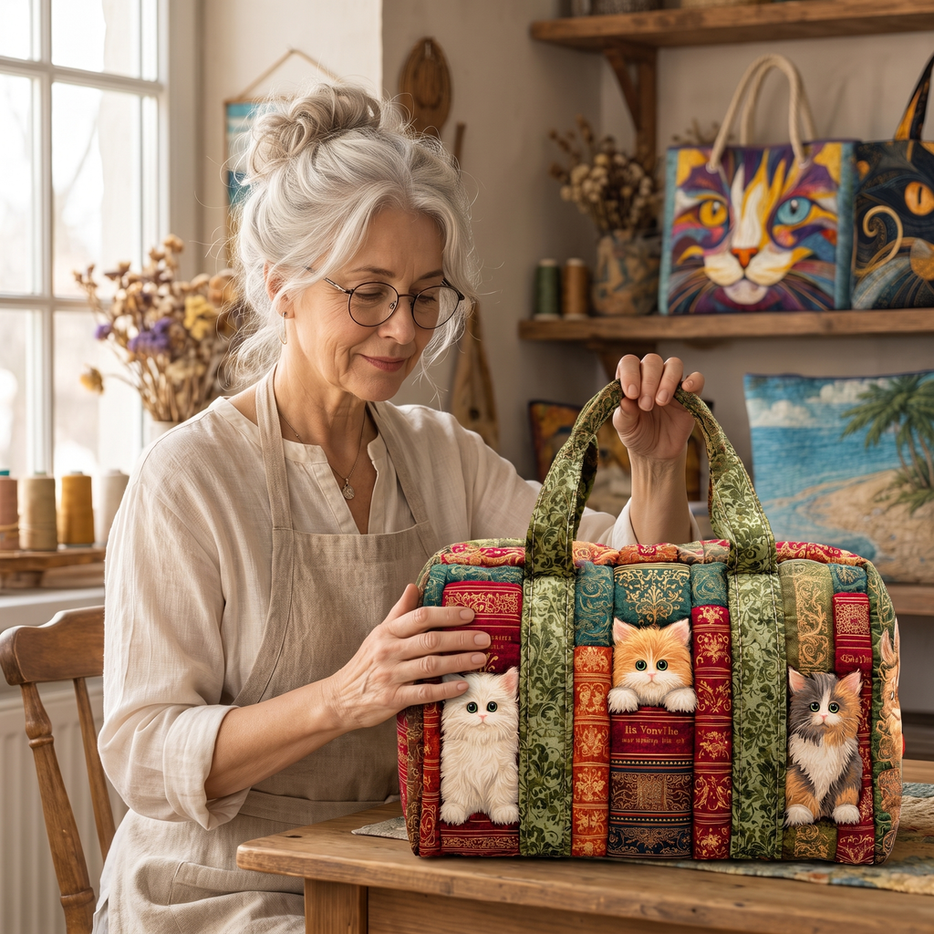 Kattenhoofdstuk — gewatteerde weekendtas