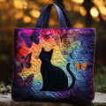 Kat in vlinderdroom — gewatteerde shopper