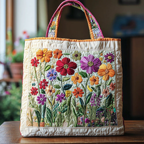 Bloeiende tuin — gewatteerde shopper