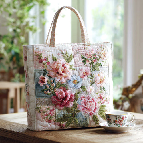 Bloeiende bloem — gewatteerde shopper