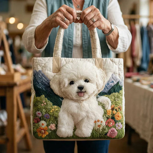 Betoverde hond — ambachtelijke gewatteerde tas