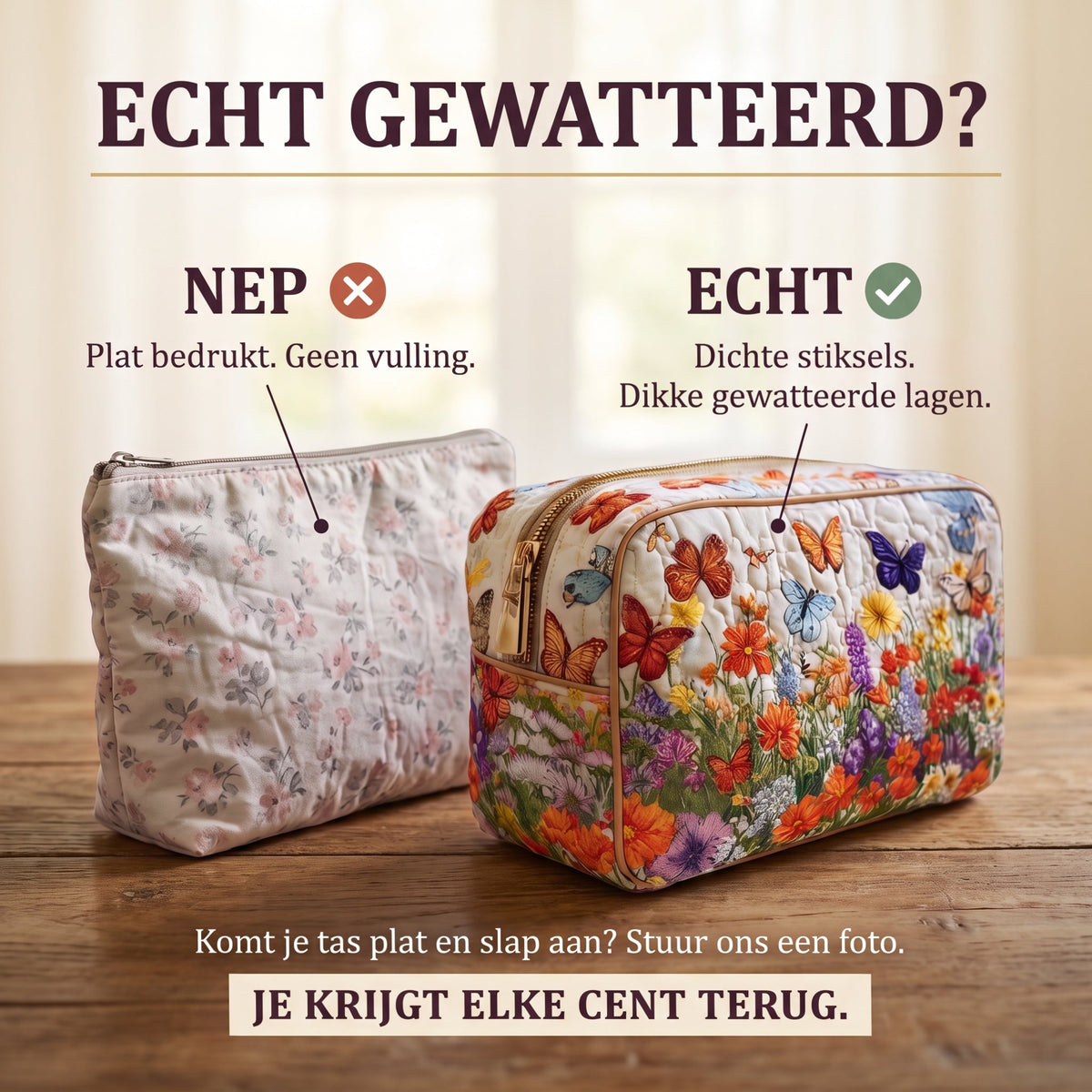 bloementuin gewatteerde make uptas