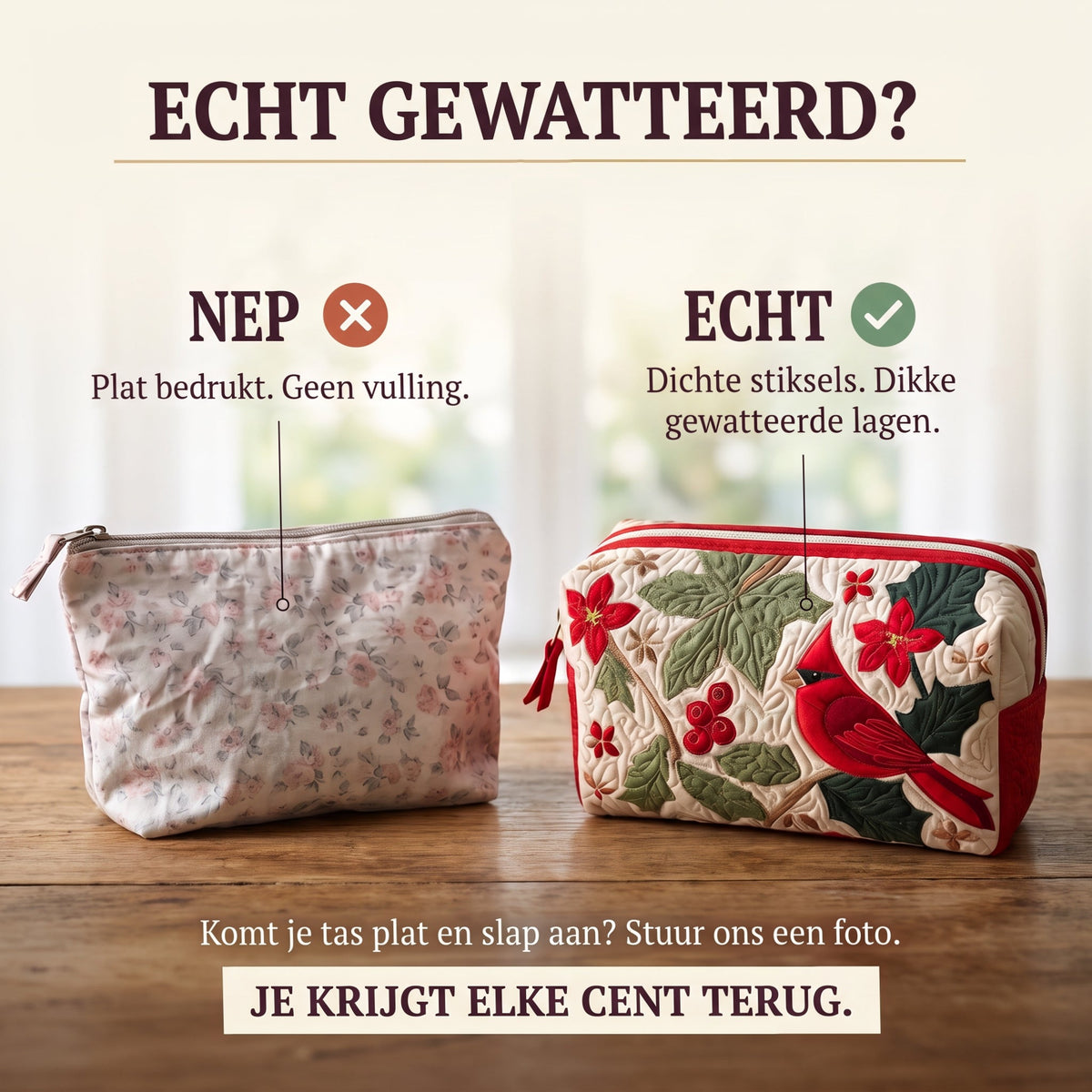 kardinaal in de hulst gewatteerde make uptas