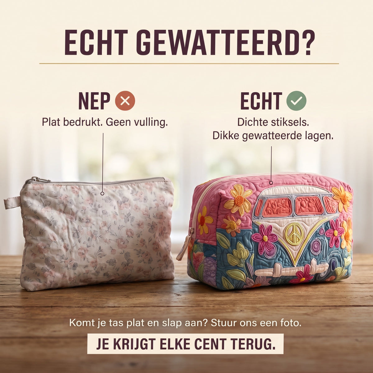 retro bloemenreis gewatteerde make uptas