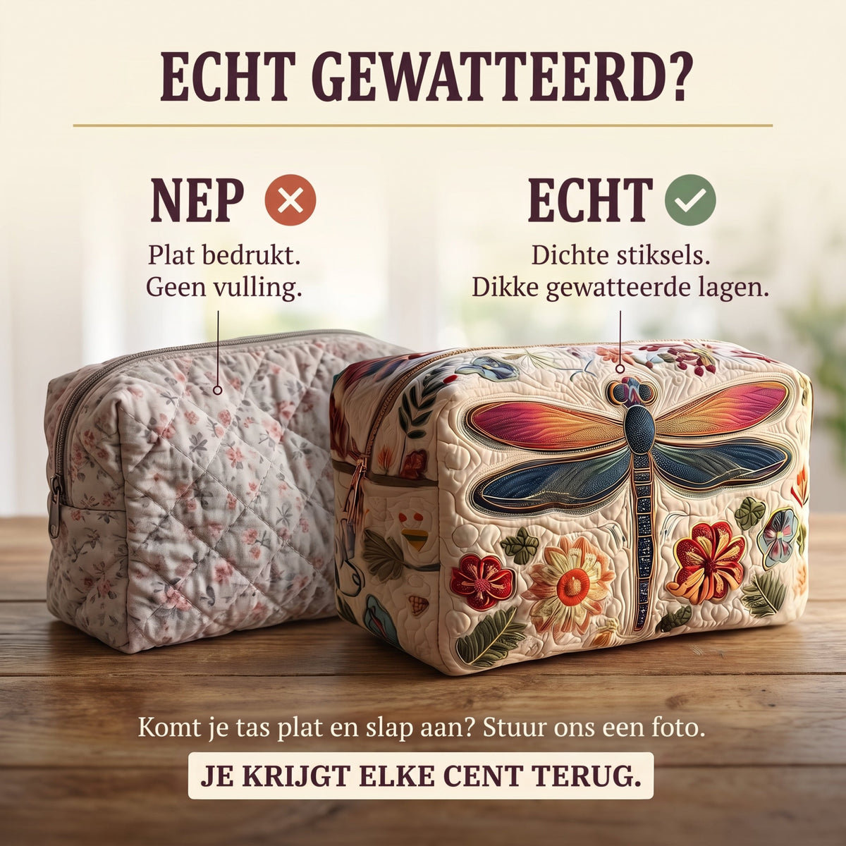 windvanger gewatteerde make uptas