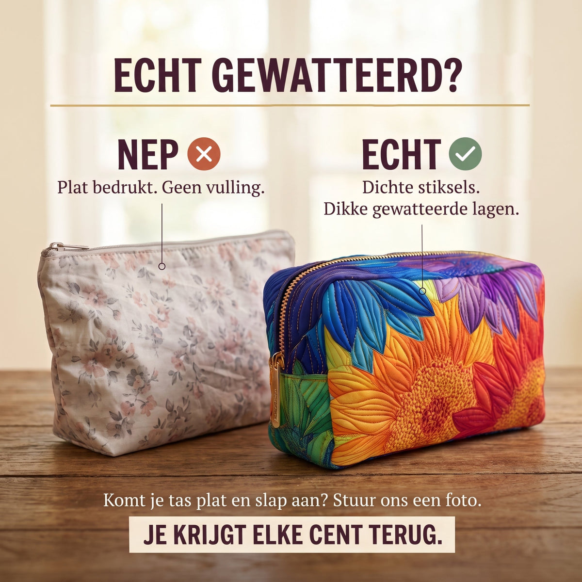 zomerbloei gewatteerde make uptas